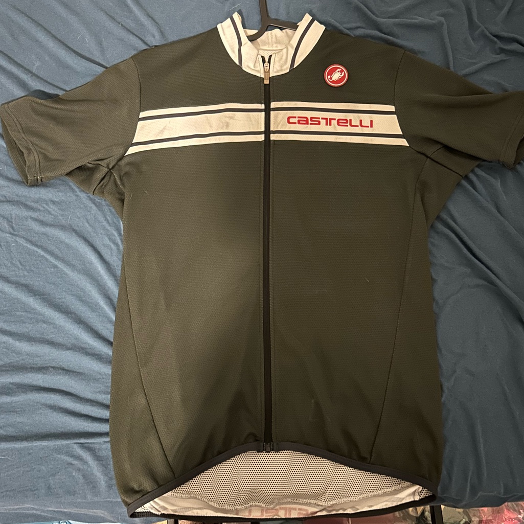 Xl Mens Full Zip Castelli Cycling Jersey